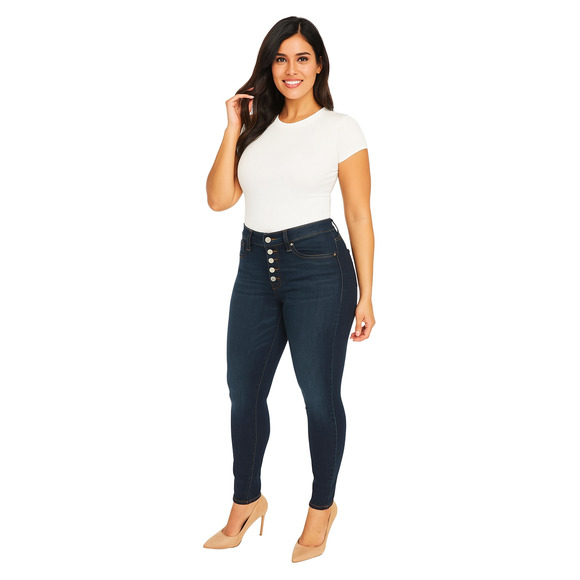 Jag Jeans Valentina Skinny‎ Pull-on Jeans with Faux Button Fly Women's Size 6 - Picture 1 of 6